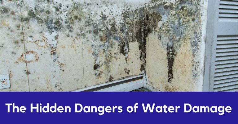 water damage on walls