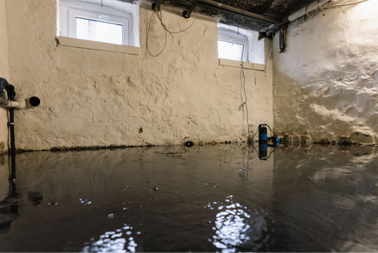 flooded basement