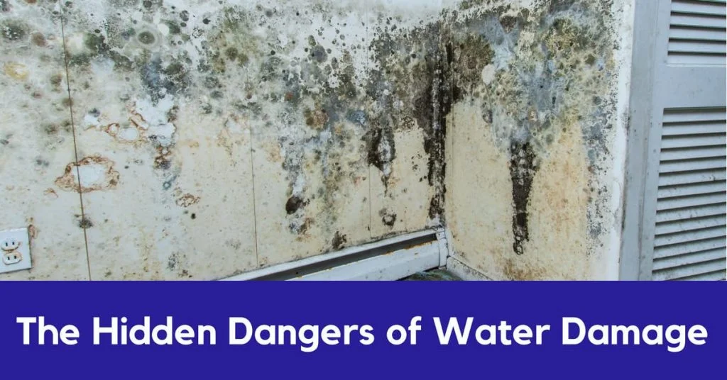 water damage on walls