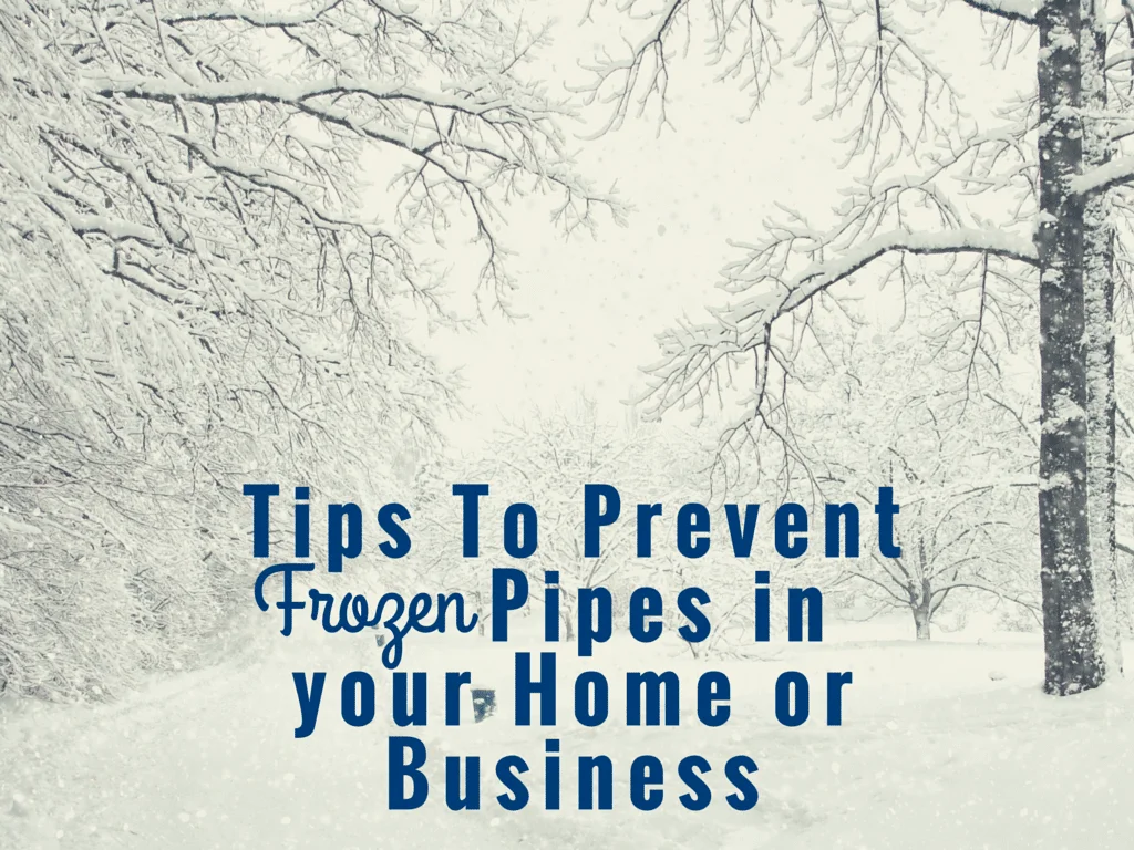 Tips to prevent pipes freezing