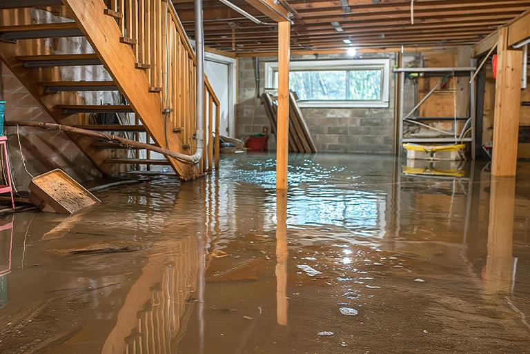 flooded basement clean up